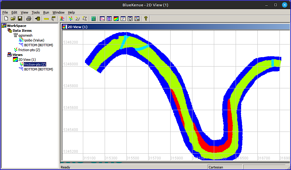 friction roughness coefficients bluekenue