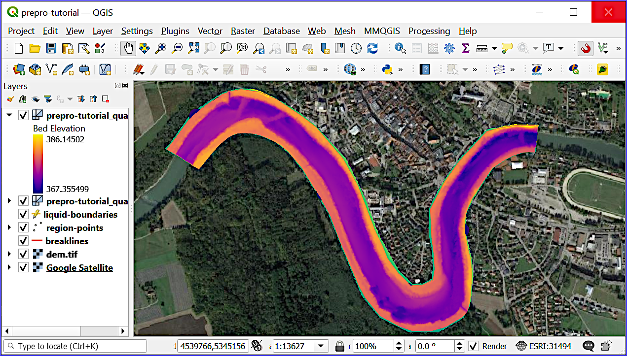 Pre-processing with QGIS — Hydro-Informatics