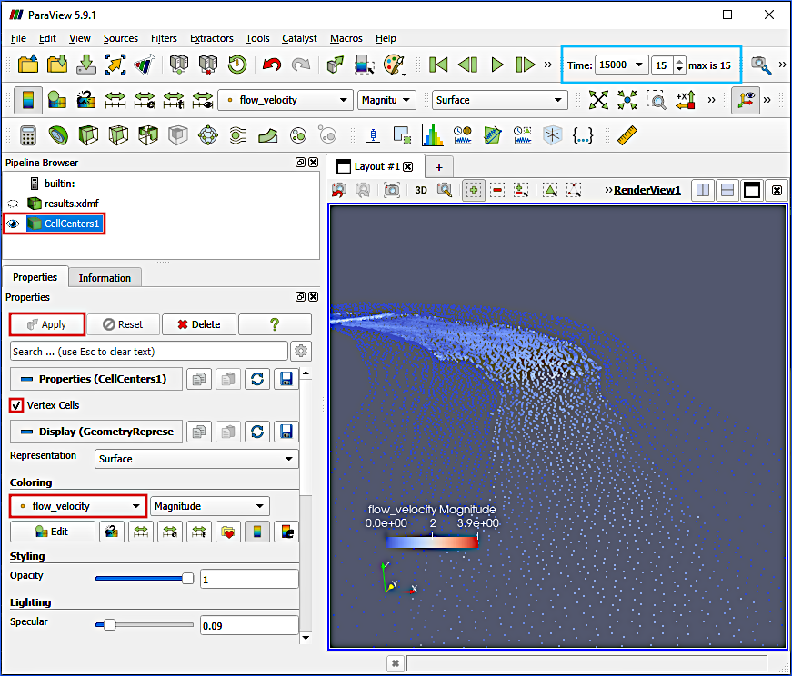 paraview basement export data