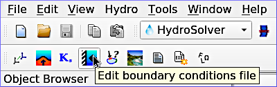 telemac salome hydrosolver create edit boundary conditions menu