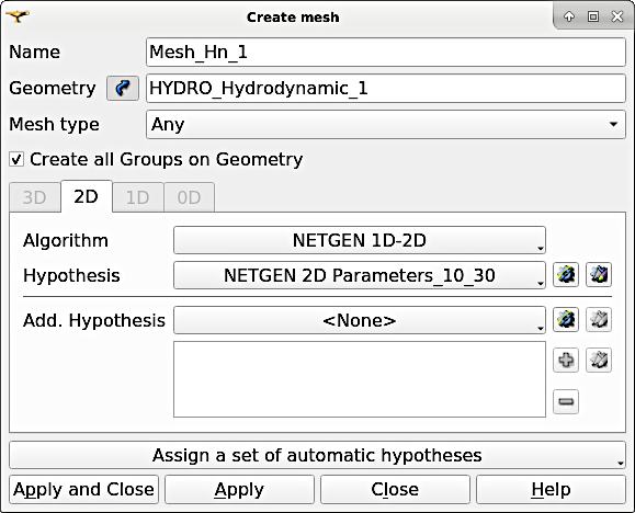 telemac salome mesh create netgen 1d-2d