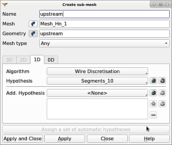 telemac salome submesh create wire discretisation