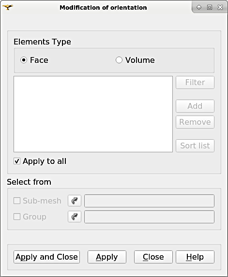 mesh modification orientation