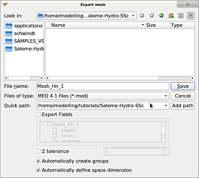 Part II. Generate the surface mesh of an object using Salome : Salome 