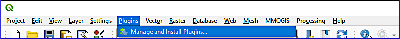 qgis basement telemac plugins manager