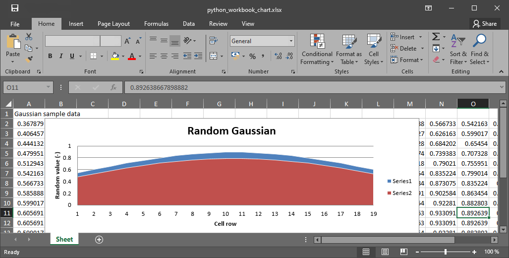 plot python excel file