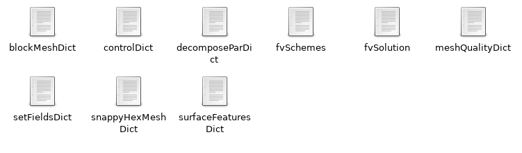 case structure openfoam files parameters