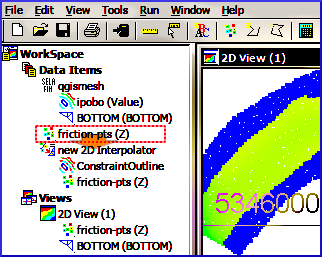 bluekenue 2d interpolator roughness friction