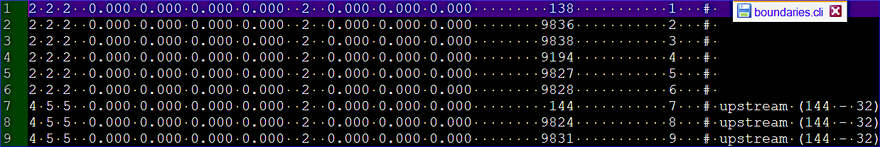 telemac 2d cli boundary conditions order cas steering file prescribed prescription