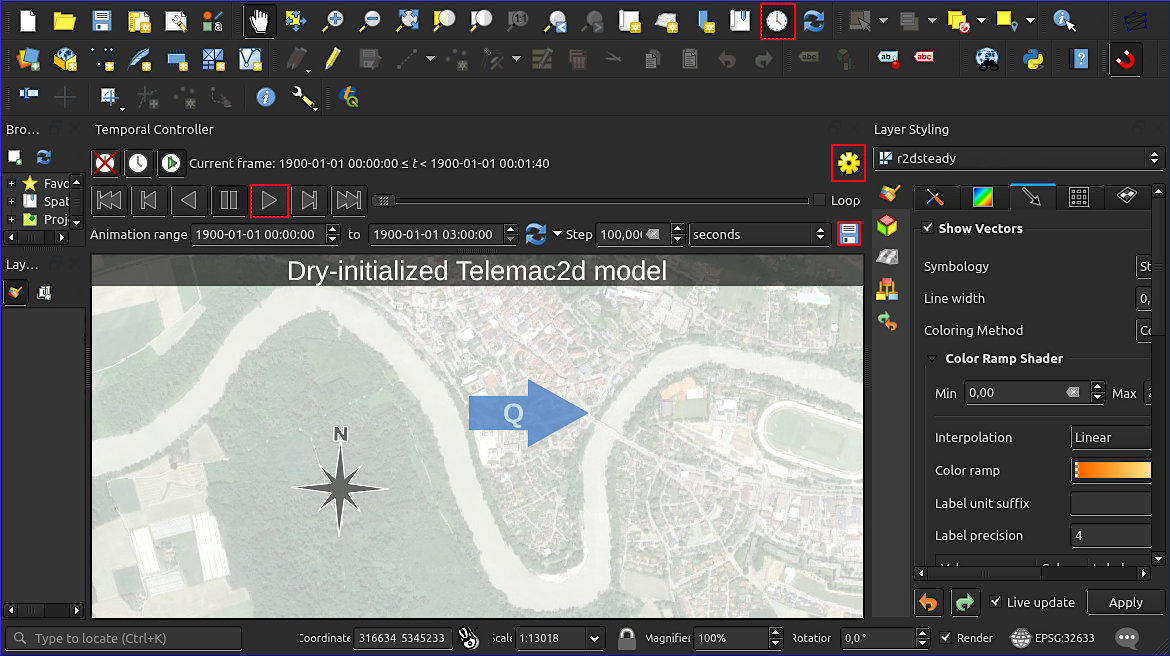 time controller qgis telemac